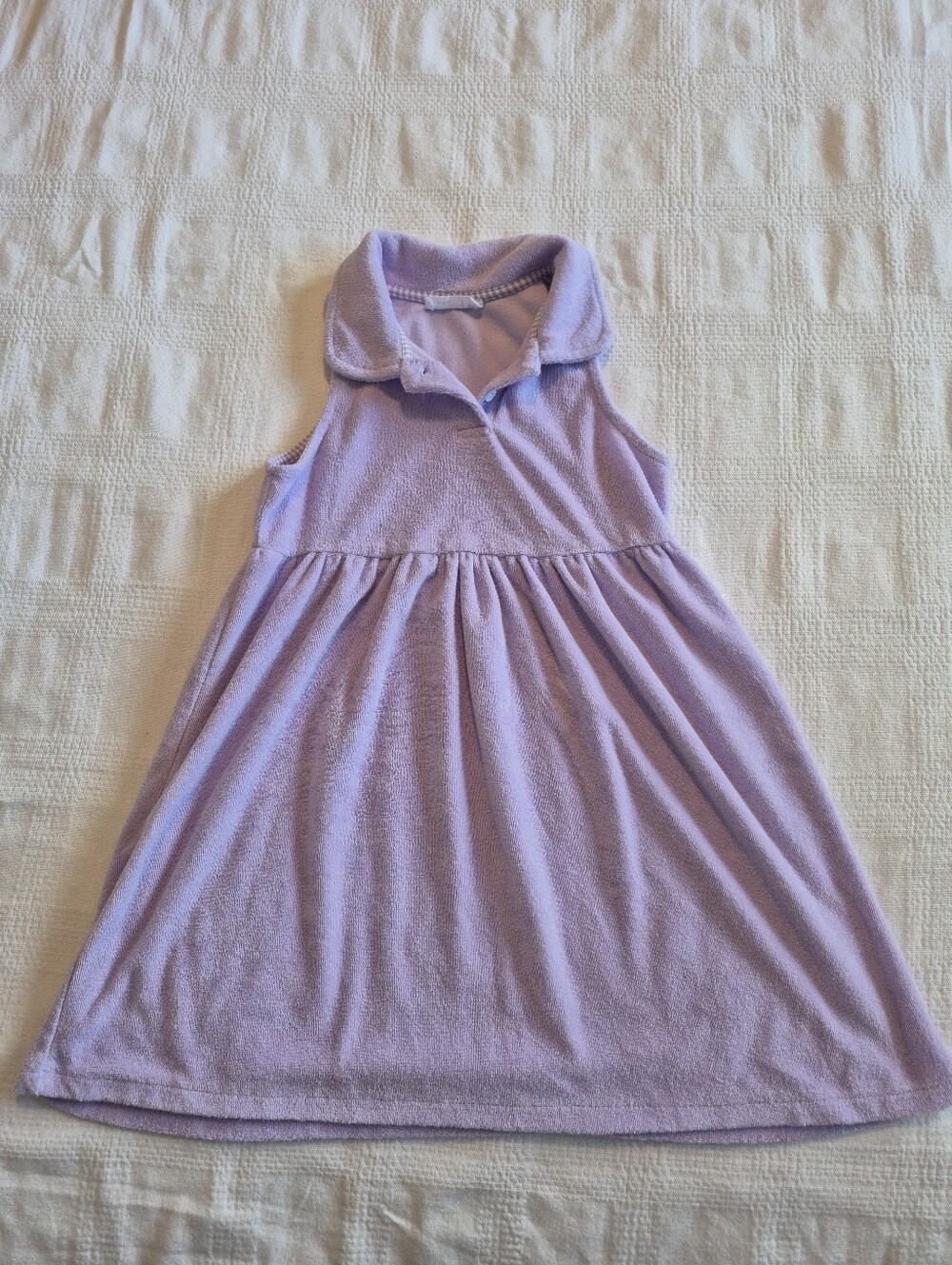 MINNOW Girl's size 5/6T Breeze French Terry Tennis Dress lavender VGUC